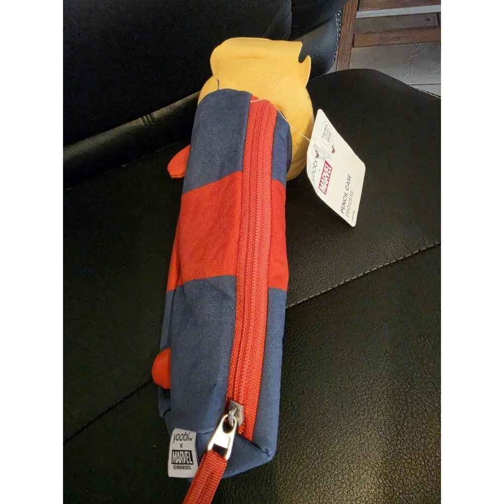 Yoobi x Captain Marvel Barrel Plush Pencil Case Zipper Pouch 10